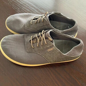 Olukai Mens Nohea Moku Gray Dark Shadow Slip-On Shoes US 8.5 EUR 41